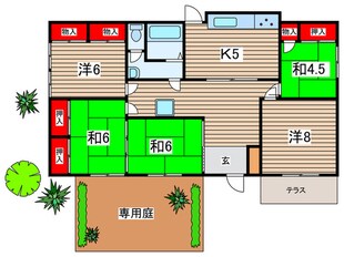 園生町戸建の物件間取画像